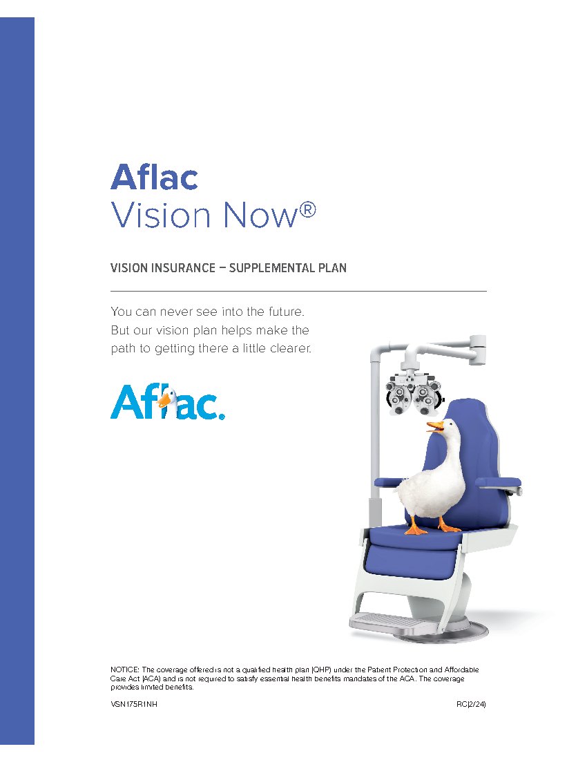 First page of Vision Insurance