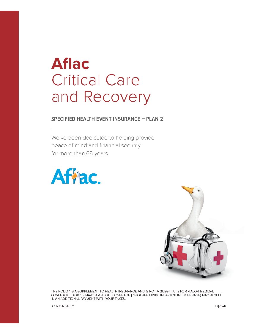 First page of Critical Care and Recovery
