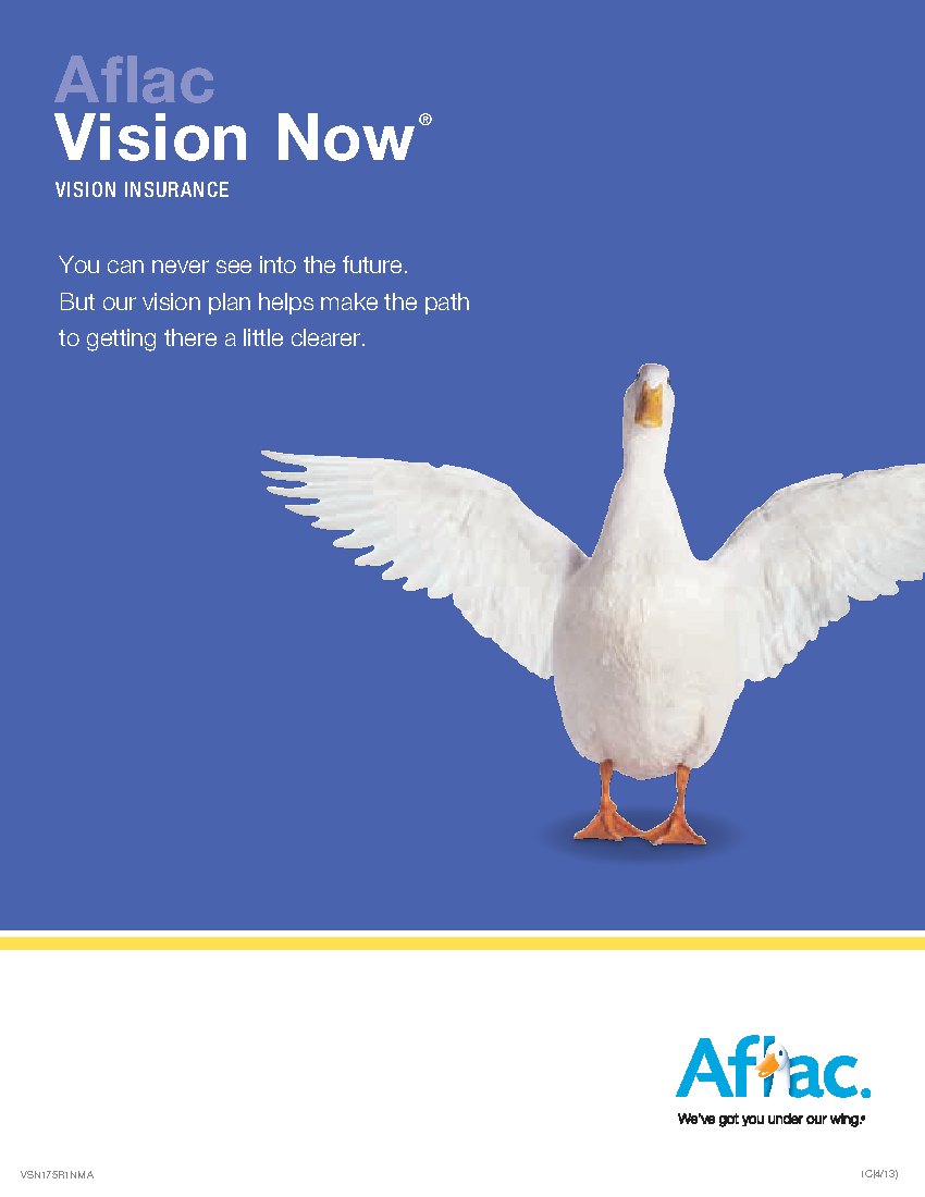 First page of Vision Insurance